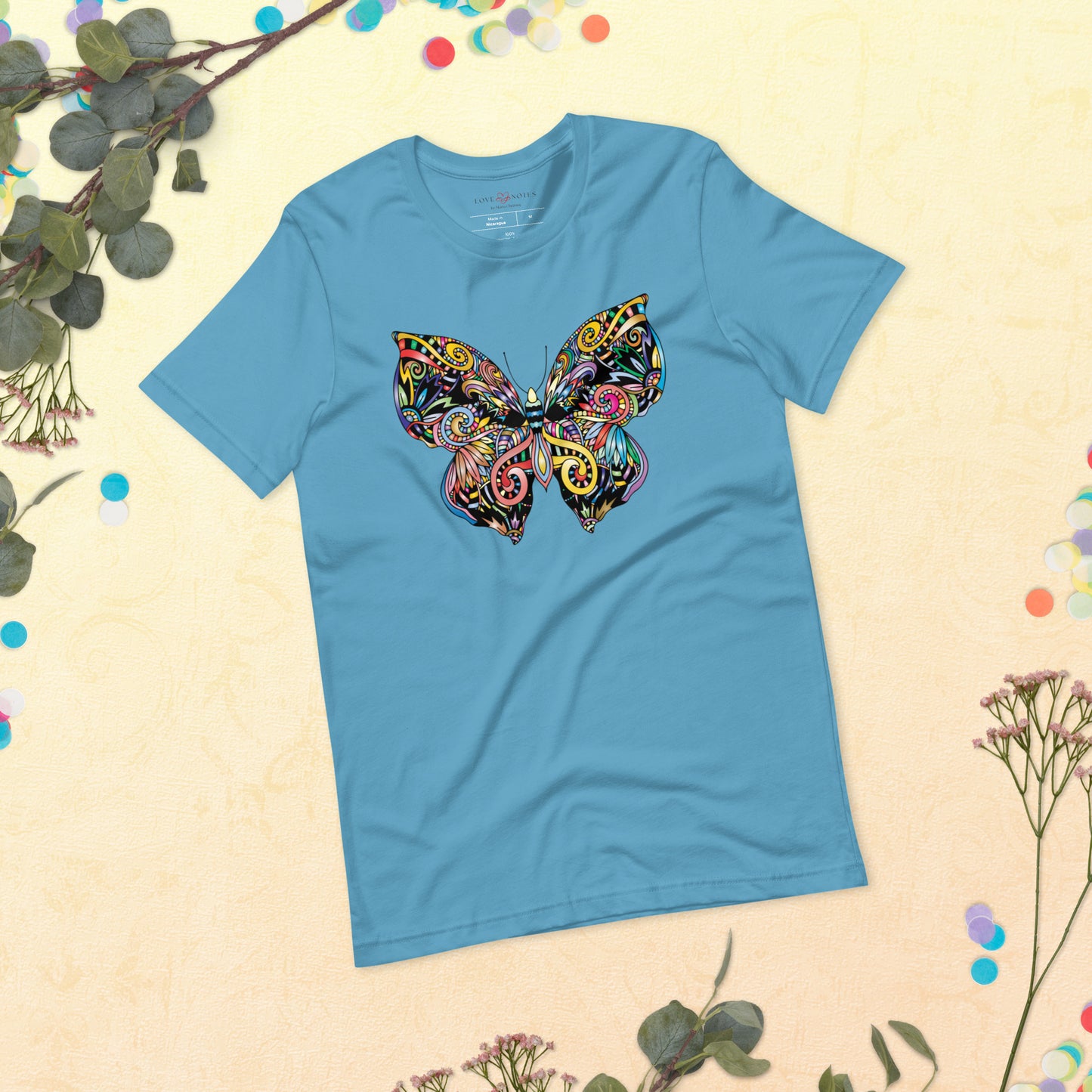 Unisex Tee: Colorful Butterfly