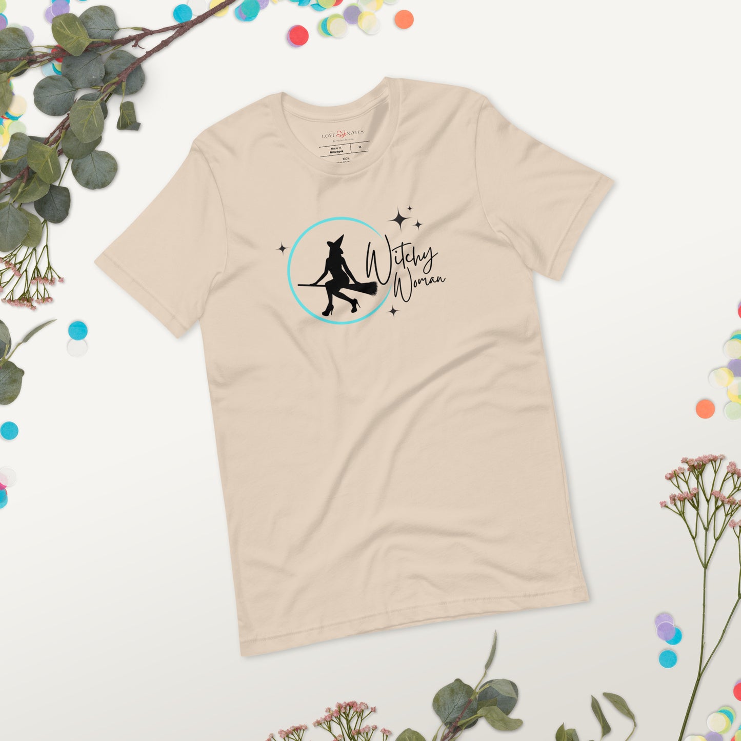 Unisex Tee: Witchy Woman (turquoise moon)