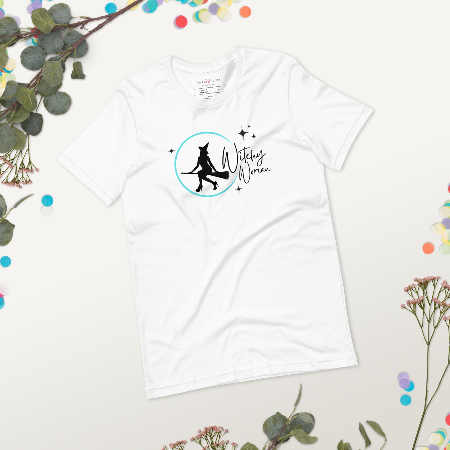 Unisex Tee: Witchy Woman (turquoise moon)