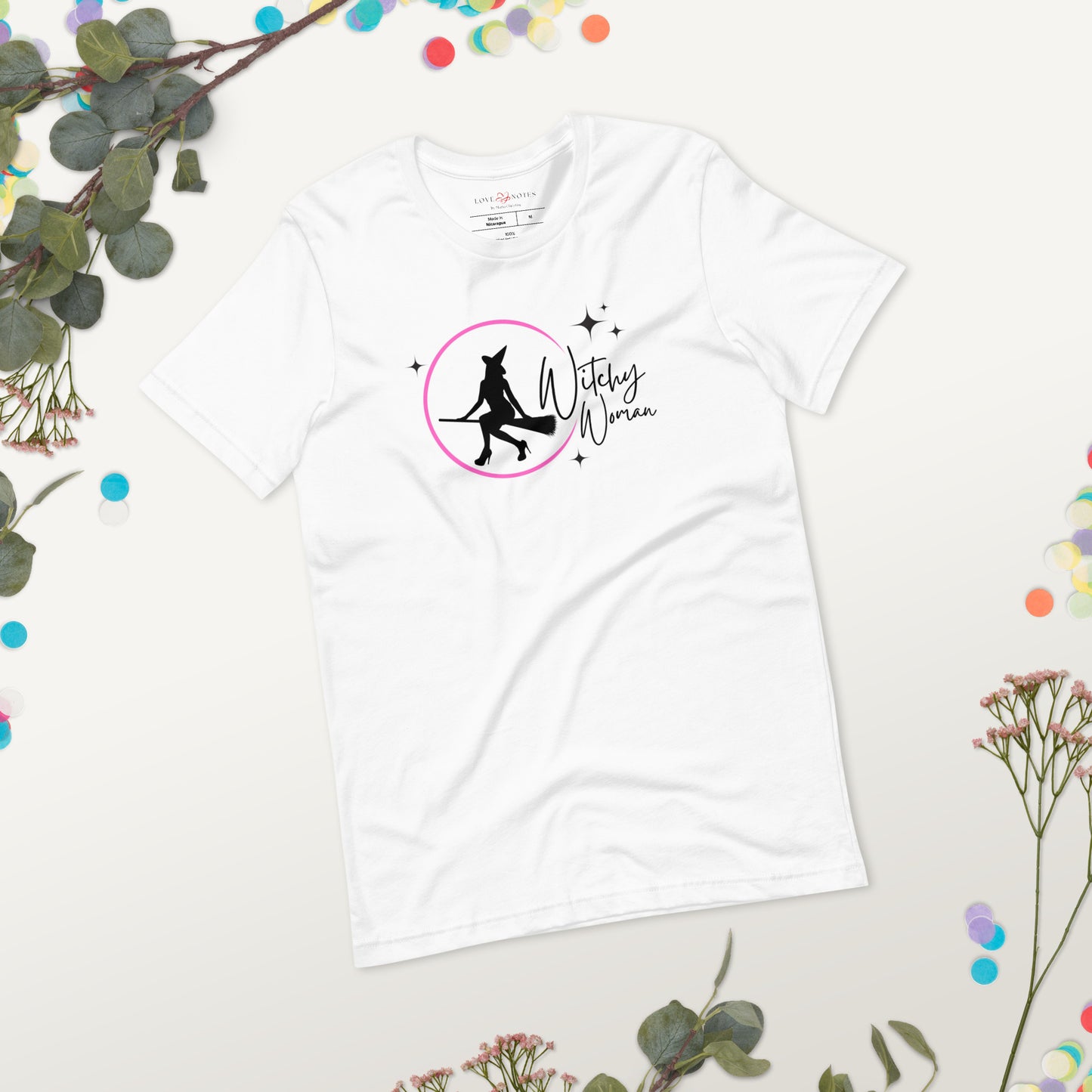 Unisex Tee: Witchy Woman (pink moon)