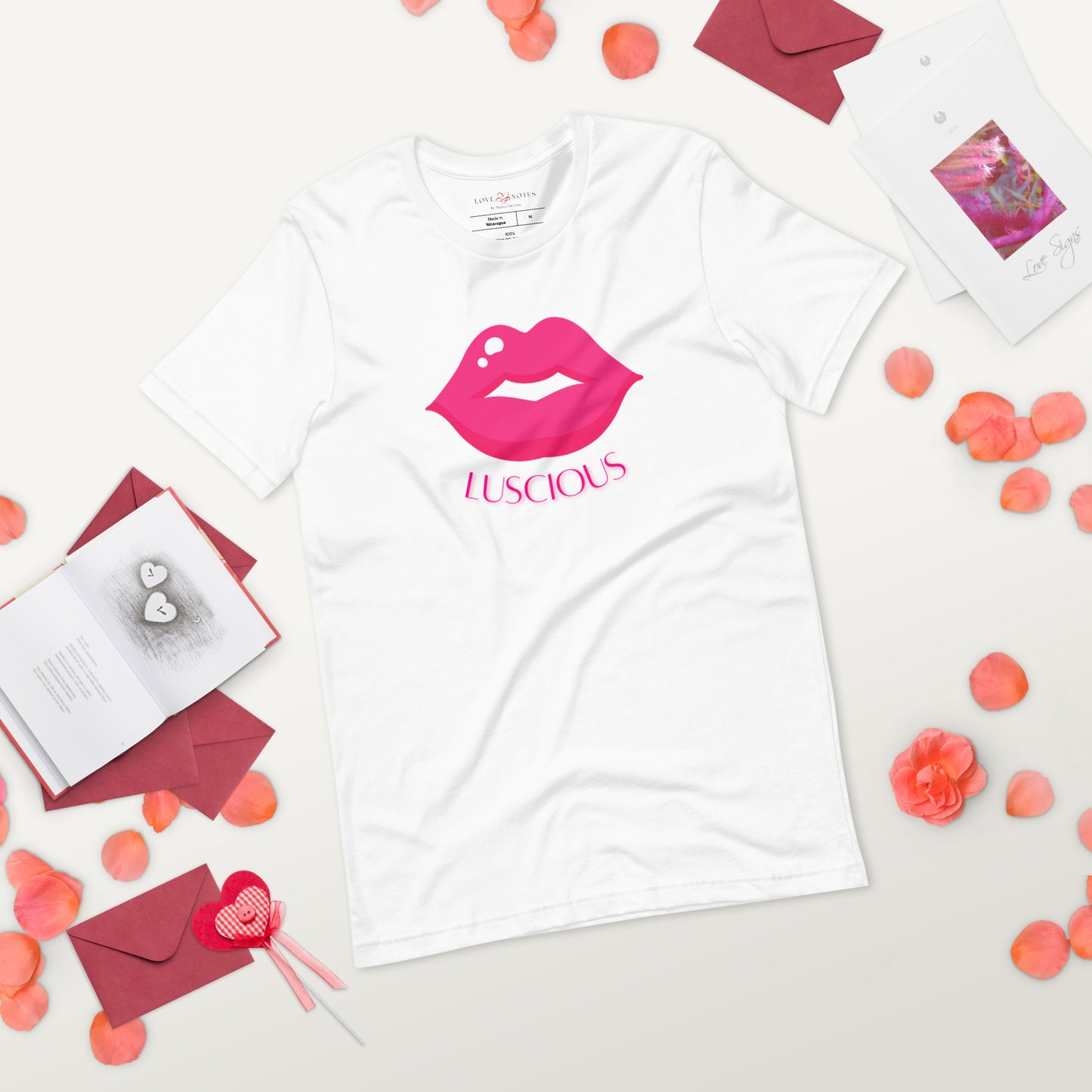 Unisex Tee: Luscious Lips (pink)