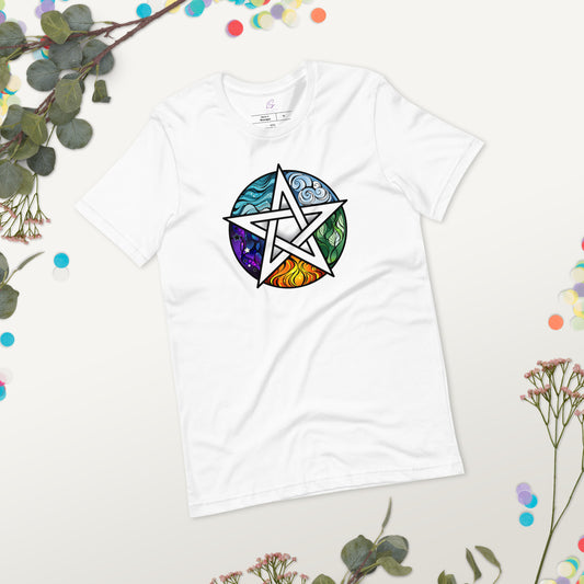 Unisex Tee: Pentacle and Elements