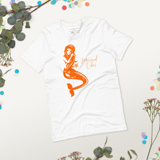 Unisex Tee: Mermaid Vibes (orange)