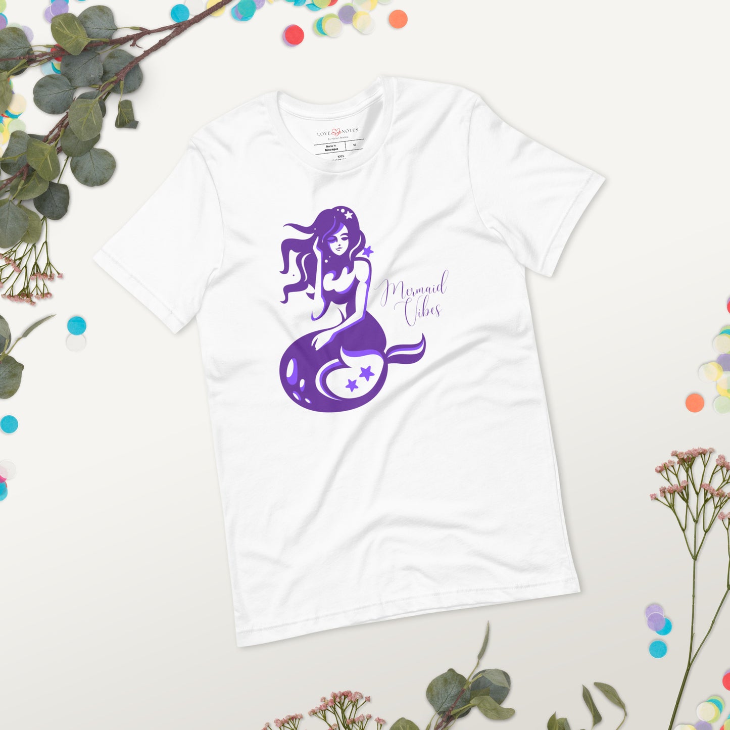 Unisex Tee: Mermaid Vibes (purple)