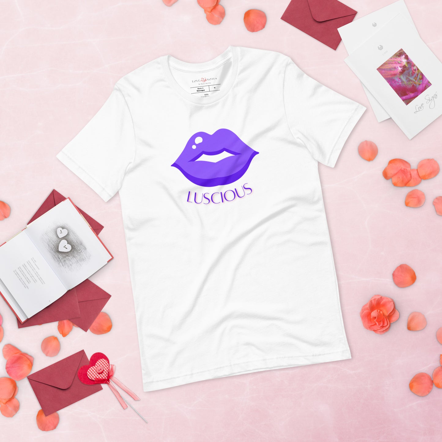 Unisex Tee: Luscious Lips (purple)