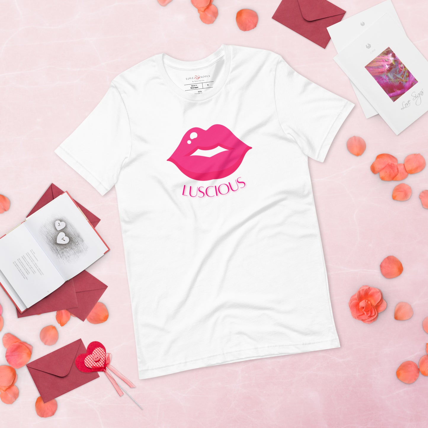 Unisex Tee: Luscious Lips (pink)