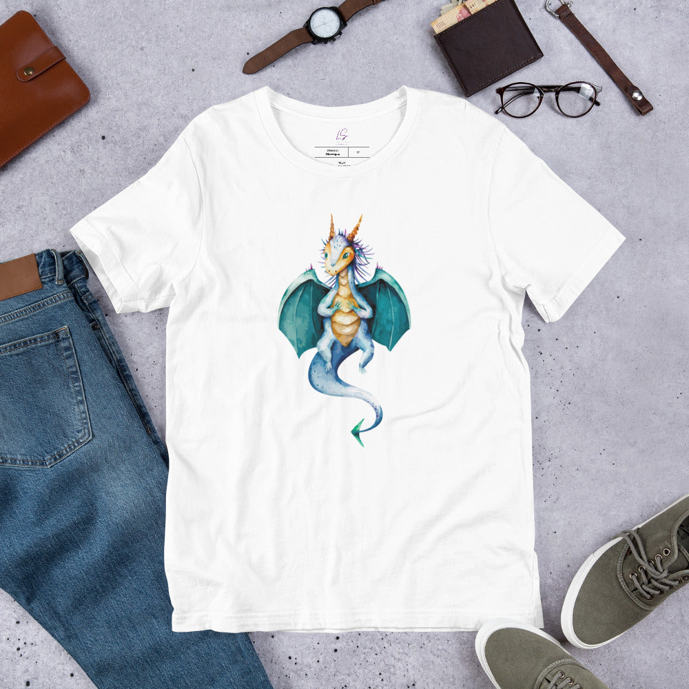 Unisex Tee: Watercolor Dragon III