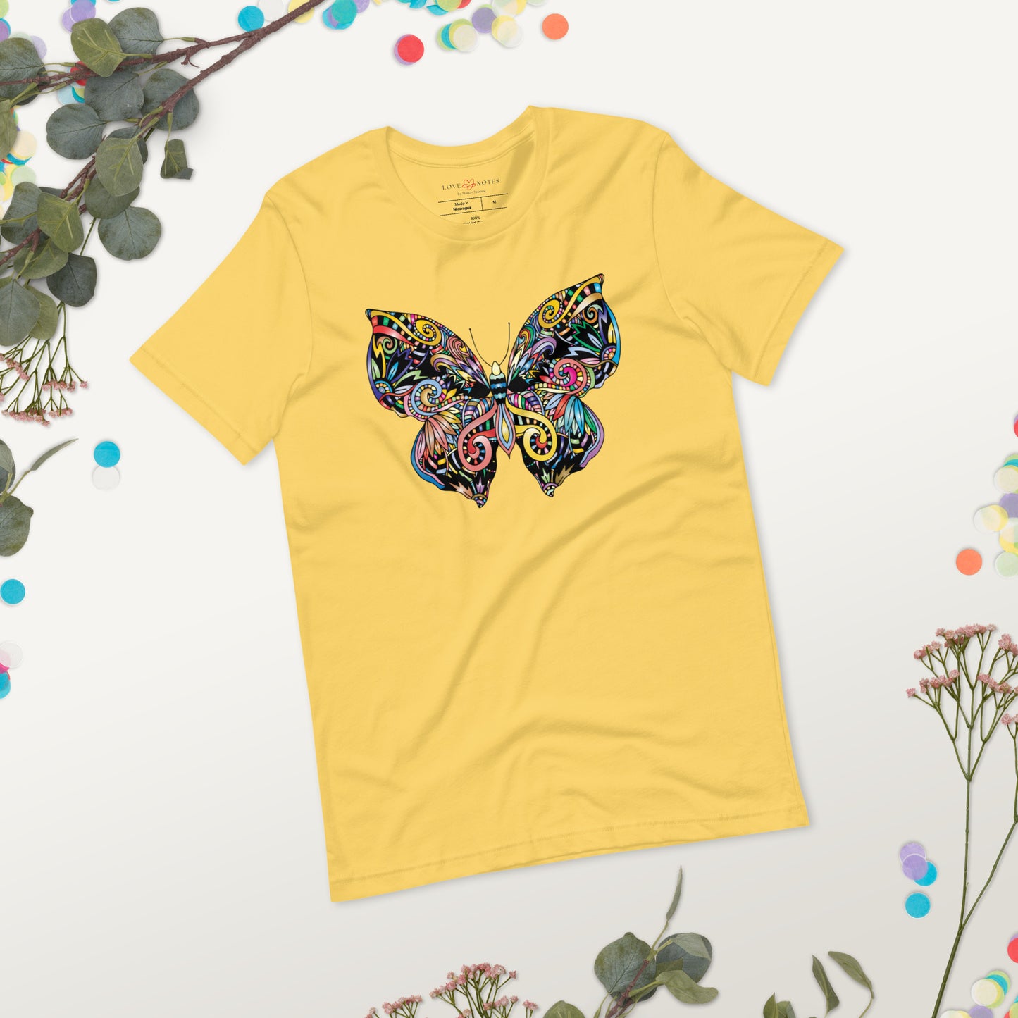 Unisex Tee: Colorful Butterfly